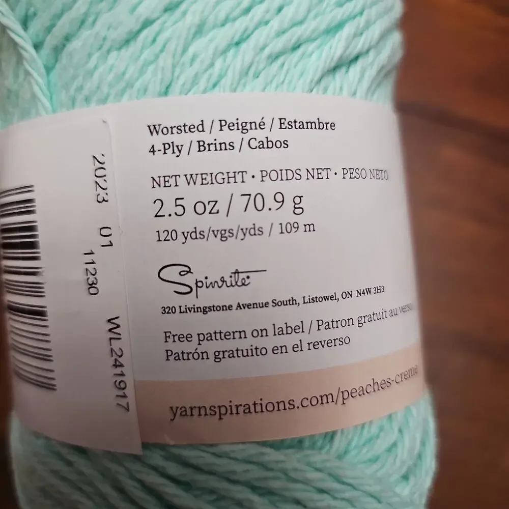 Peaches & Creme Yarn Lot‎ of 3